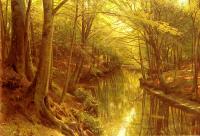 Monsted, Peder Mork - A Woodland Stream